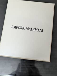 emporio Armani black leather quartz watch ,,100% ORIGINAL