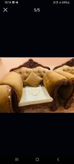 3 seater aur 2 single sofa