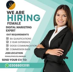 We Are Hiring Female Staff For Interior Marketing