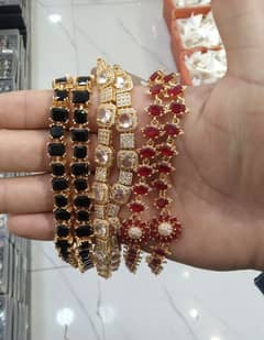 Imitation Neckles available in Silver , Jet Black , Golden etc