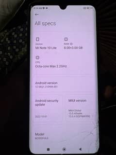 Mi note 10 lite Exchange only