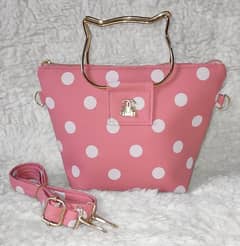 Women's Leather Plain Shoulder Bag video available
