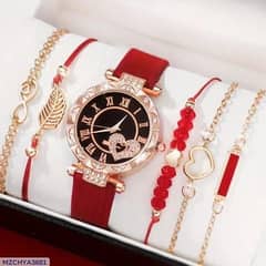 Elegant Women’s Watch & Bracelet Gift Set