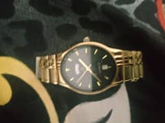 MIMA Prestige Gold Platted Day Date Watch | Adjustable size Watch