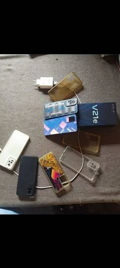 vivo v21e one hand use box charger original sath hy