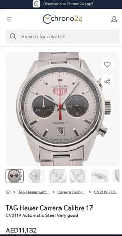 Original TAG Heuer CARRERA Calibre 17 Watch In use