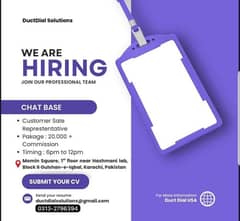 We Are Hiring Social Media Sales Representatives