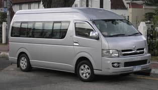 Toyota Hiace High Roof for Rent