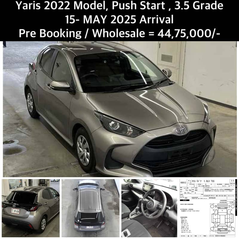 Toyota Yaris 2022 3.5 Grade MAY 2025 swift 2023 2024 2021 2020 0