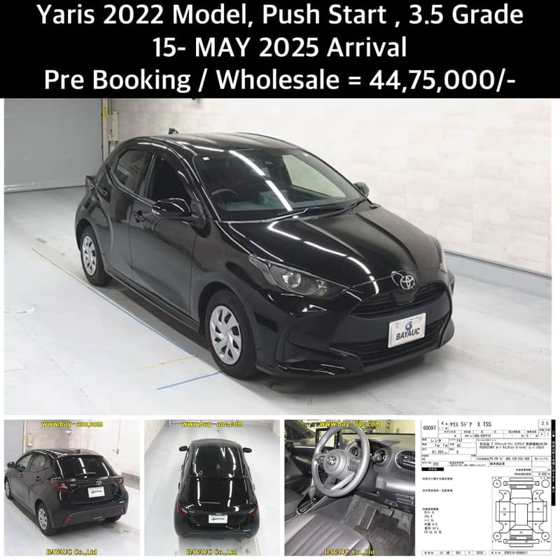 Toyota Yaris 2022 3.5 Grade MAY 2025 swift 2023 2024 2021 2020 3