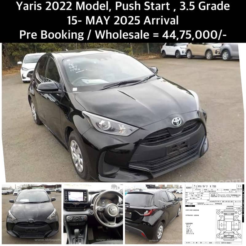 Toyota Yaris 2022 3.5 Grade MAY 2025 swift 2023 2024 2021 2020 6