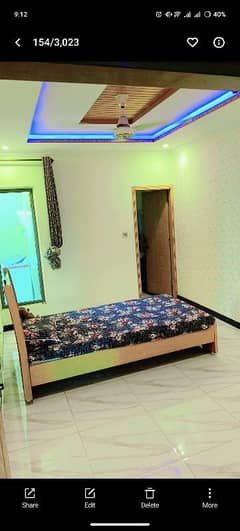 Single Bed (used) with Brand new matrix (DURA FOAM, 5 inch width)