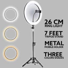 26cm ring light With tripod Stand/3 colours