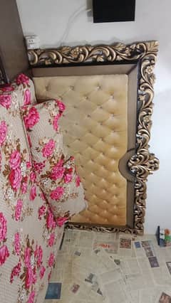 king bed with side table with dressing