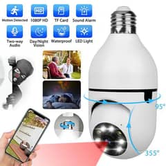 2MP 1080P 360 Rotate Auto Tracking Camera Light Bulb 03020062817