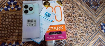 Tecno spark 20c available for sale in 10/9 condition Storage 8+8/128Gb