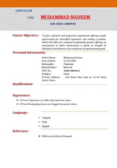Need a job