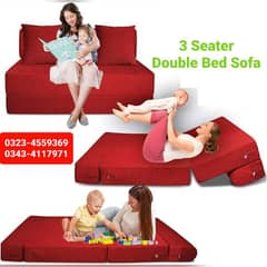 Sofa cum bed Molty double bed folding bed /Foam Mattress/Dining Table
