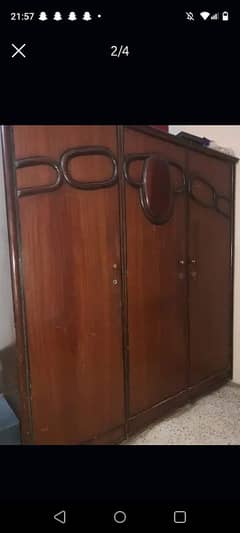 wardrobe (almari) and divider brown colour 10 by 9