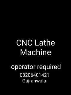 CNC operator Job