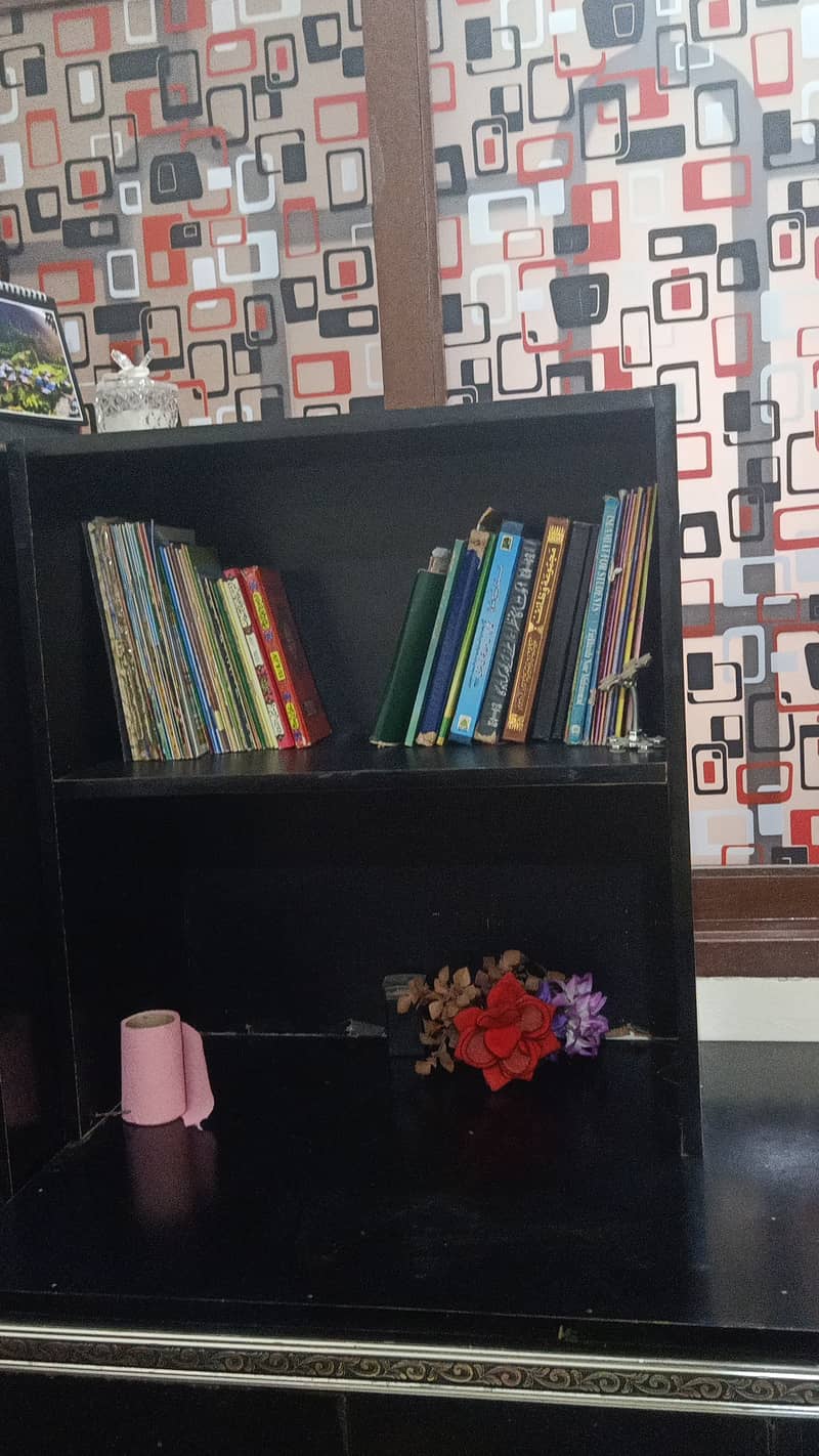 study table with one side shelf 6