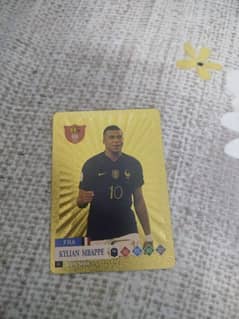MBAPPE FOOTBALL GOLDEN PLASTIC CARD READ DESCRIPTION