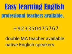 Professional teachers available