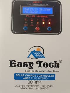 MPPT 80a Hybrid with LCD display and 12v output option in Warranty