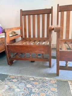 wooden sofa set with cousion