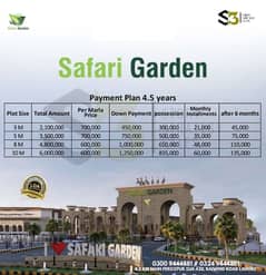 Plots For Sale On Installments base In Safari Garden Housing Scheme Lahore
