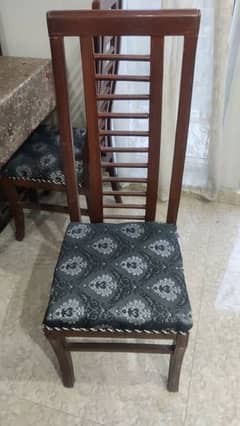 Wooden Dinning Table with 6 chairs