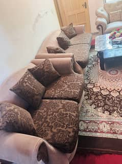 7-Seater Sofa Set with Center Table – Urgent Sale!
