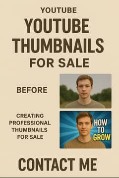 For 150 get youtube thumbnails edited and photos starting 100