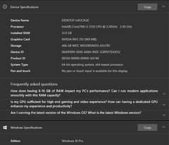 Lenovo Pc i3 2nd  12 Gb Ram 1 G. B graphic Nvidia 315 Card Wifi. Card