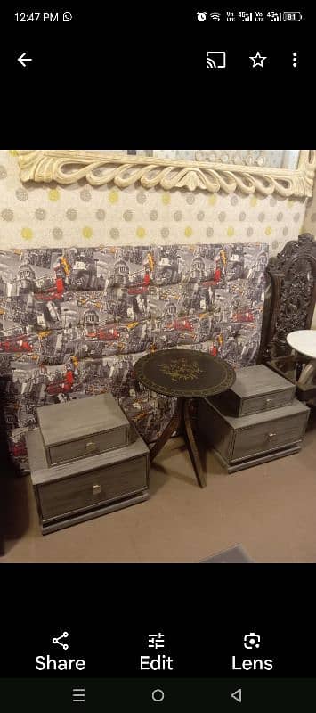 Up hosted beds with 2 side tables 1