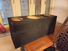 Box plus speaker and woofer box