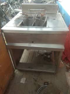 Double Fryer Stainless Steel