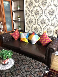 7seater leather sofa set black leather sofa decore table chair