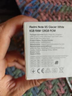 Redmi Note 9s full box