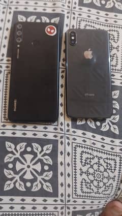 iPhone x and huwaie y6p for sale or exchange with mobile and bike