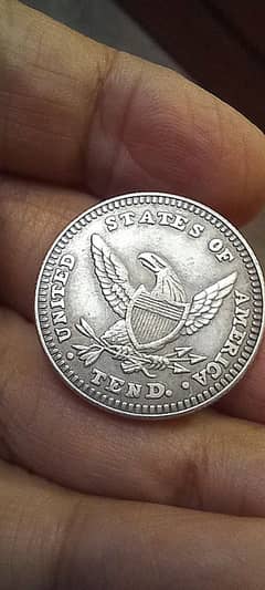 USA Antiq 1834 Silver Plated $10 Dollar Coin | Old Coin & Rare Coin |