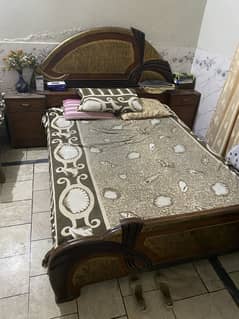 Double bed , cabat, side table, sofa