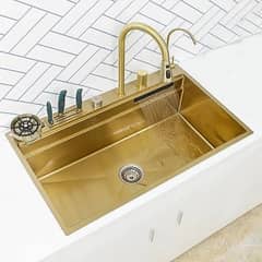 Multifunction Kitchen Sink - 75cm, Golden