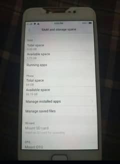Vivo v5 ram 4GB room 64GB