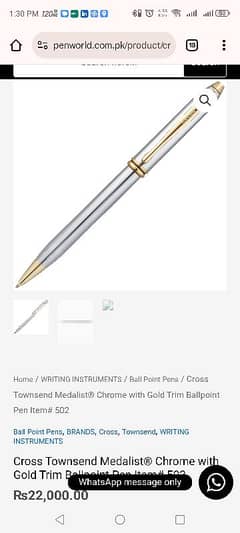 Urgent Selling Cross Pen Metalist Chrom