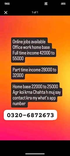 Part Time work Available