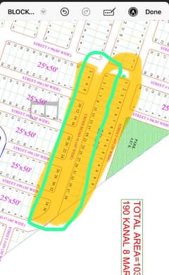 Block E ext Cross road 6 plots are available for sale