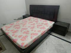 King Size bed with side tables (no mattress)