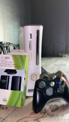 Xbox 360 with 2 wireless controllers