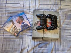 PS4 FAT | 2 CONTROLLERS | 2 GAMES | READ DESCRIPTION